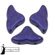 Cuentas de cristal Helios® de Puca® 6x10mm - Azul Real Metálico Mate x10g|raw }}