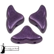 Cuentas de cristal Helios® de Puca® 6x10mm - Ultra Violeta Metálico Mate x10g