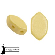 Cuentas de cristal Paros® by Puca® 7x4 mm - Vogue Canary Yellow Mat x10g