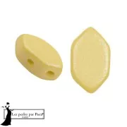 Cuentas de cristal Paros® by Puca® 7x4 mm - Vogue Canary Yellow Mat x10g