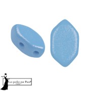 Cuentas de cristal Paros® by Puca® 7x4 mm - Vogue Azul Celeste Mate x10g