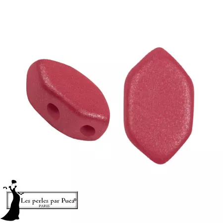 Cuentas de cristal Paros® by Puca® 7x4 mm - Vogue Hibiscus Mat x10g