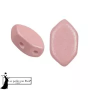 Cuentas de cristal Paros® by Puca® 7x4 mm - Vogue Rose Nude Mat x10g