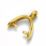 Enganche para colgante 12 mm Plata 925 Dorado con oro fino x1|raw }}