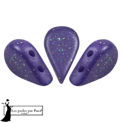 Cuentas de cristal Amos® by Puca® 5x8 mm - Purple Rain Constellation x10g