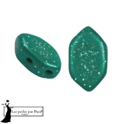 Cuentas de cristal Paros® de Puca® 7x4 mm - Constelación Verde x10g|raw }}