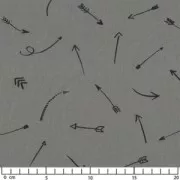 Línea Comme une flèche - Polialgodón Caviar x10cm