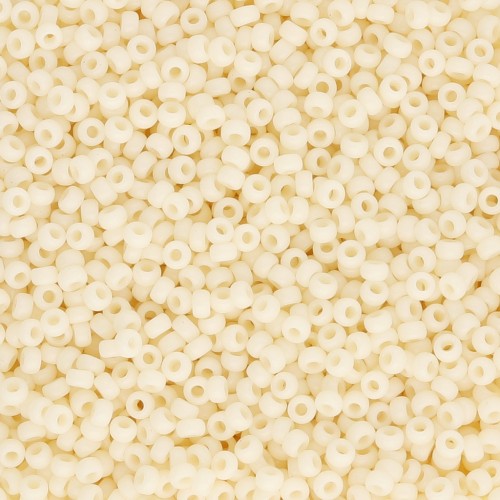 Rocalla Miyuki 15/0 492 - Crema oscuro opaco x8g