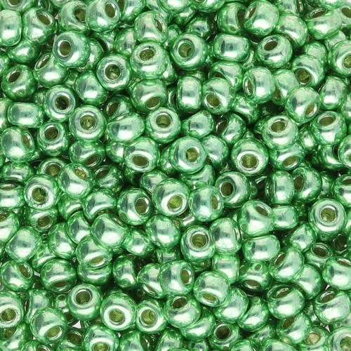 Rocalla Miyuki Duracoat 8/0 4214 - Verde Menta Galvanizado x8g