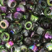 Cuentas de Rocalla Matubo 7/0 - 3,5 mm, color «Magic Violet Green», 10 g