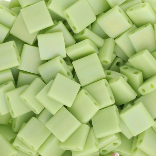 Miyuki Tila Beads 5x5x1.9 mm TL-0416FR - Chartreuse opaco AB Mat x10g