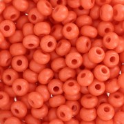 Cuentas de Rocalla Preciosa 6/0 4 mm - Terra Intensive - Naranja mate x20 g