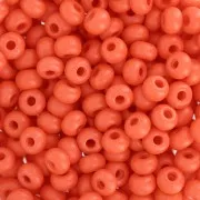 Cuentas de Rocalla Preciosa 6/0 4 mm - Terra Intensive - Naranja mate x20 g