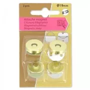 Juego de 2 cierres magnéticos19 mm dorado
