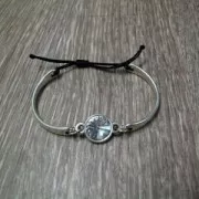 Separadore media pulsera 45.5x7 mm bronce x1