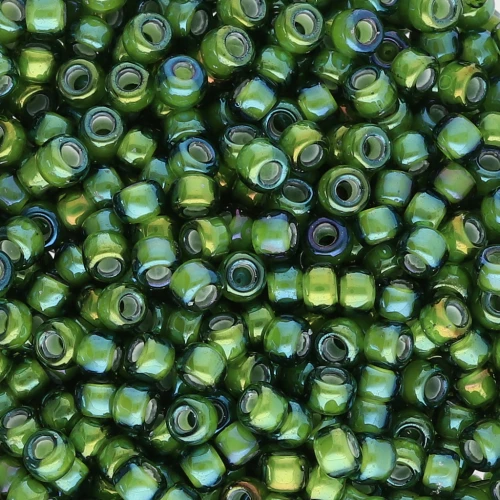 Rocalla Miyuki 8/0 3764 - Fancy Lined Suave Chartreuse Verde x8g