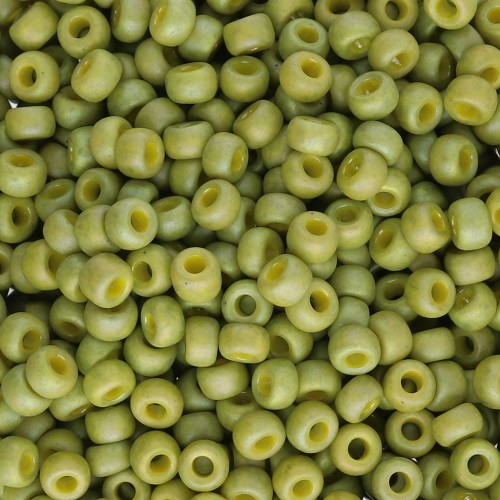 Rocalla Miyuki 8/0 4697 - Oliva esmaltado opaco AB Mate x8g