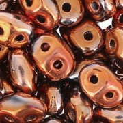 SuperDuo 2,5x5 mm Jet Full Capri Gold x10g|raw }}