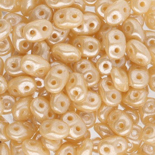 SuperDuo 2,5x5 mm Opaque Beige Luster x10g