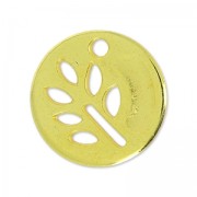 Cequí hoja 12 mm Dorado con oro fino x1|raw }}