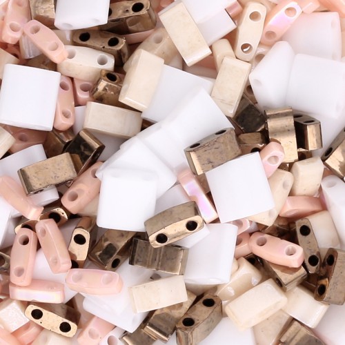 Mezcla de cuentas Miyuki - Cuentas Cuarto - Medio y Tila - Horizon x10g