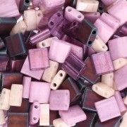 Mezcla de cuentas Miyuki - Cuentas de media y Tila - Flor de la Pasión x10g|raw }}