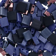 Mezcla de cuentas Miyuki - Cuentas de media y Tila - Aqua Bronze x10g