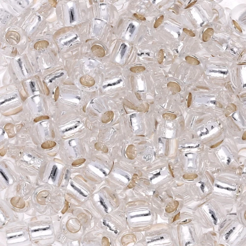 Rocalla Toho 6/0 TO6R0021 - Cristal forrado de plata x8g