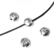 Cuenta buddha 7 mm Dorado con oro fino x1