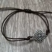 Entrepieza flor filigranée 2 anneaux 20 mm Chapado Plateado envejecidoi x1