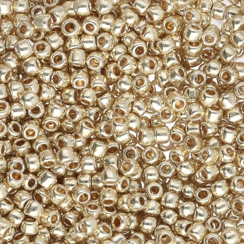 Rocalla Toho 11/0 TO11RPF559 - PF Oro Amarillo Galvanizado x8g