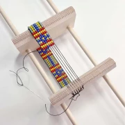 Telar de cuentas de madera ojibwa x1