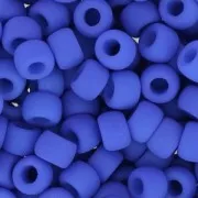 Cuentas de Rocalla Matubo 7/0 - 3,5 mm azul oscuro neón mate x 10 g