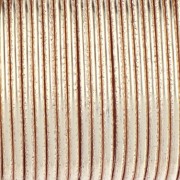 Hilo de cobre redondo martillado de 1,29 mm, semiduro - Dorado para evitar el deslustre x7.3m