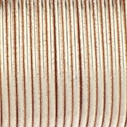 Hilo de cobre redondo martillado de 1,29 mm, semiduro - Dorado para evitar el deslustre x7.3m