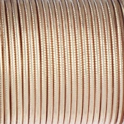 Hilo de cobre redondo estriado de 1,29 mm, semiduro - Dorado para evitar el deslustre x7.3m