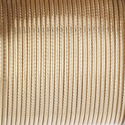 Hilo de cobre redondo trenzado de 1,02 mm, semiduro - Dorado para evitar el deslustre x9.1m