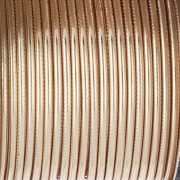 Hilo de cobre redondo texturizado de 1,29 mm, semiduro - Dorado para evitar el deslustre x7.3m