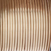 Hilo de cobre redondo texturizado de 1,29 mm, semiduro - Dorado para evitar el deslustre x7.3m