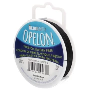 Opelon fibra elástica 1,2 mm - Negro x25m