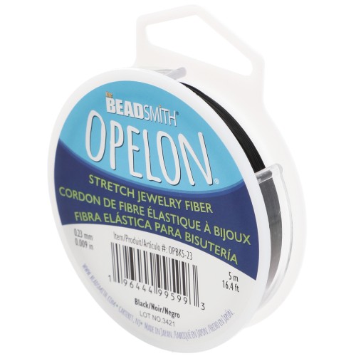 Opelon 0,23 mm fibra elástica - Negro x5m