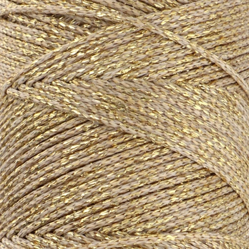 Hilo sintético pega metálico 1 mm Sand/Dorado x 1 m
