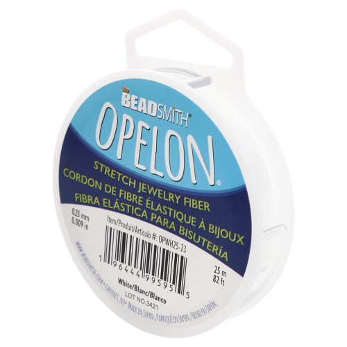 Opelon 0,23 mm fibra elástica - Blanco x25m
