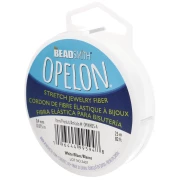 Opelon 0,4 mm fibra elástica - Blanco x25m