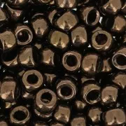 Cuentas de Rocalla Matubo 7/0 - 3,5 mm, bronce oscuro, 10 g