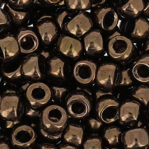 Cuentas de Rocalla Matubo 7/0 - 3,5 mm, bronce oscuro, 10 g