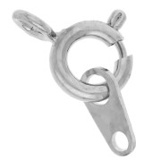 Cierre de resorte con etiqueta de 5 mm - Rodiado x1|raw }}