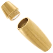 Cierre magnético para cordón de 3 mm - Acero inoxidable 316 Dorado x1