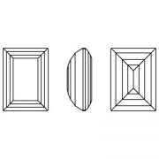 Cabuchón Swarovski 4527 rectangular 14x10 mm Erinite