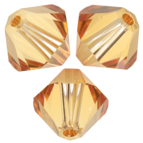 Peonzas Swarovski 5328 6 mm - Naranja oscuro x20